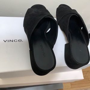 New vince black sandals